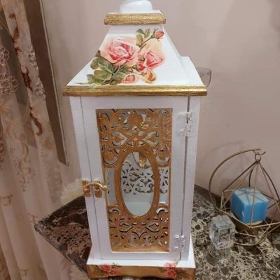 فانوس اركت خشب هاند ميد