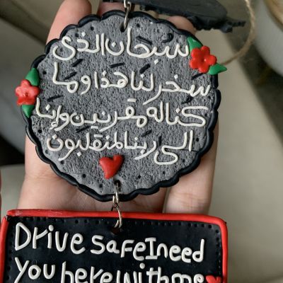 Polymer clay car hanger 