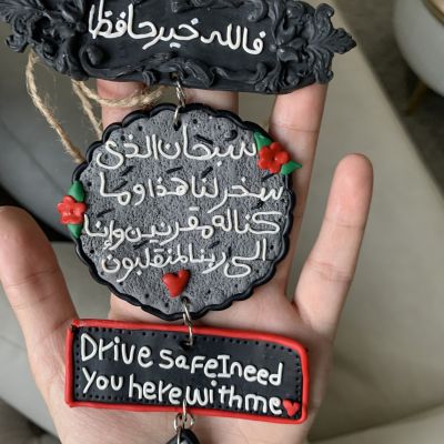 Polymer clay car hanger 