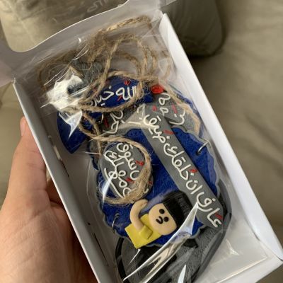 Polymer clay car hanger 