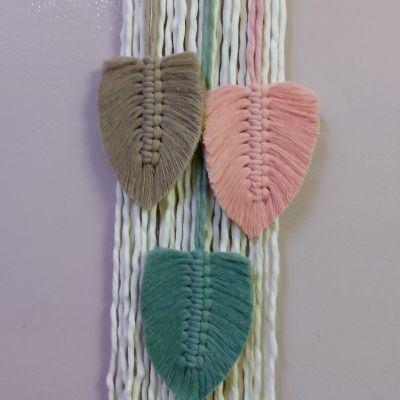 Cloud macrame wall hanging decor 
