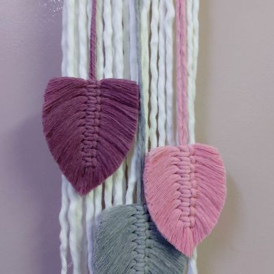 Cloud macrame wall hanging decor 