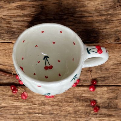 Handmade porcelain mug 