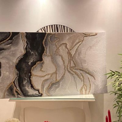 تابلوه هاند ميد رسم بارز علي كانفس مستورد مقاس ١٠٠*٧٠