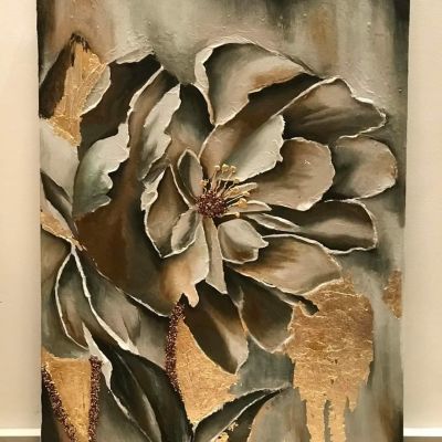 تابلوه هاند ميد رسم بارز علي كانفس مستورد مقاس ٥٠*٧٠