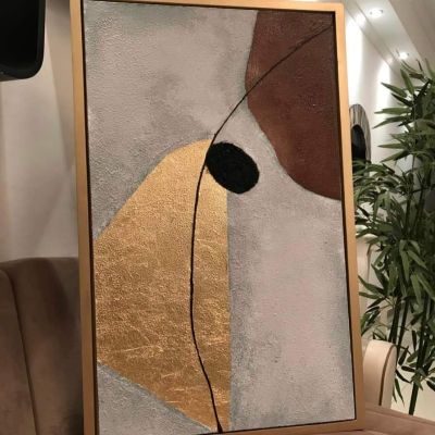 تابلوه هاند ميد رسم بارز علي كانفس مستورد مقاس ١٠٠*٧٠