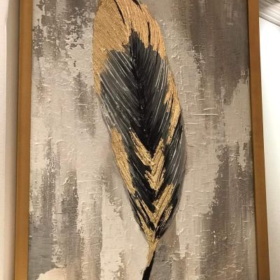 تابلوه هاند ميد رسم بارز علي كانفس مستورد مقاس ٥٠*٧٠