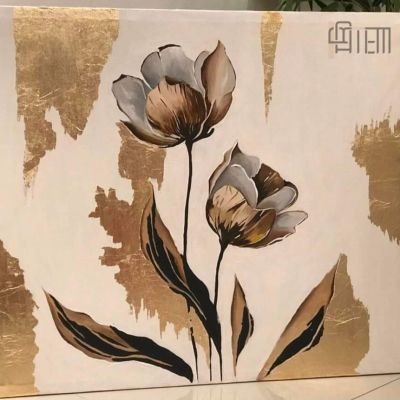 تابلوه هاند ميد رسم بارز علي كانفس مستورد مقاس ١٠٠*١٠٠