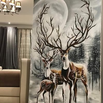 تابلوه هاند ميد رسم بارز علي كانفس مستورد  مقاس ١٢٠  *٨٠