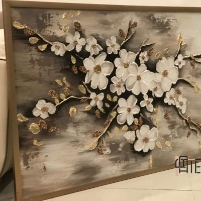 تابلوه هاند ميد رسم بارز علي كانفس مستورد  مقاس ١١٠*٨٠