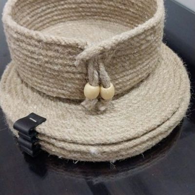 Dinner jute set (4 coasters+1 basket)