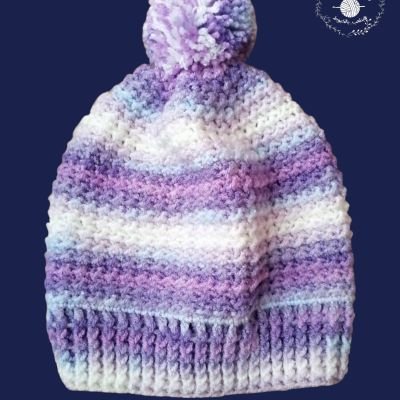 Crochet ice cap and gloves