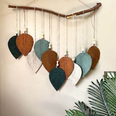 مكرمية ورق شجر الخريف 