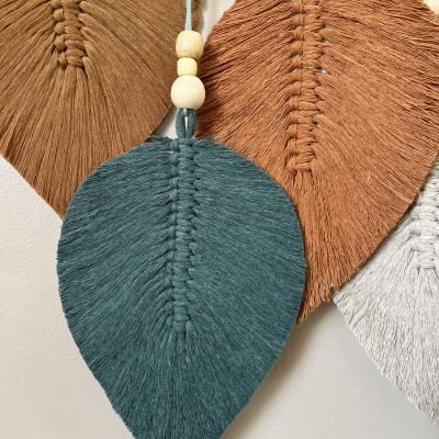 مكرمية ورق شجر الخريف 