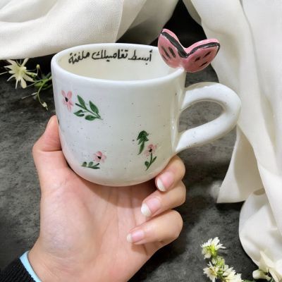 Handmade porcelain mug 