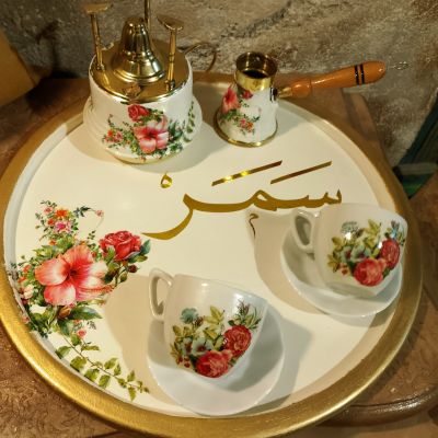 Spartan and coffee pot set