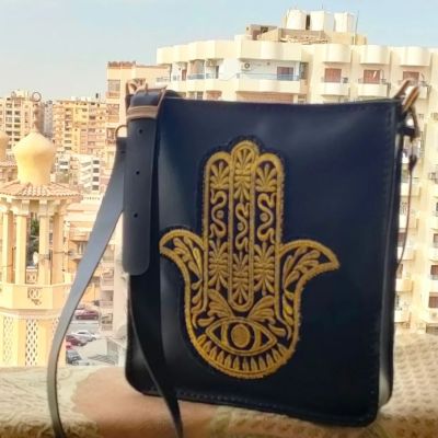 شنطة كروس جلد طبيعي 