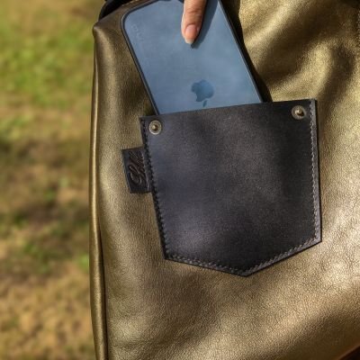 حقيبة كتف نسائيه مصنوعه يدويا من الجلد الطبيعي 