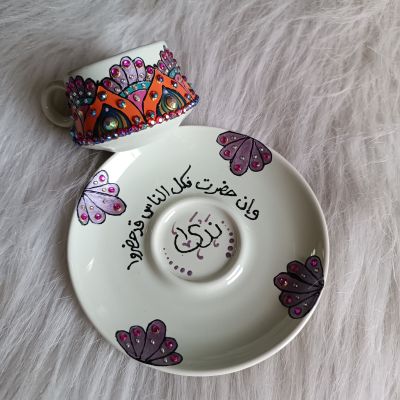 فنجان قهوه برسم ماندالا ☕