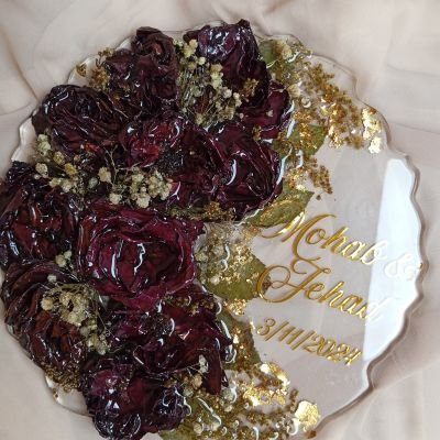 صينيه خطوبة مع حفظ الورد 2*1