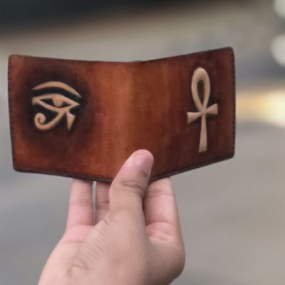 محفظه جلد طبيعي فرعوني