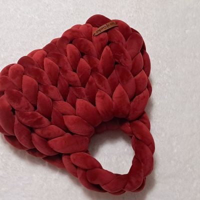 Royal burgundy velvet bag 👑