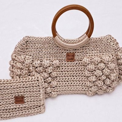 شنطة كروشية أنيقة جدا