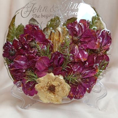 كوستر ريزن لحفظ الورد الطبيعى مقاس 20 سم