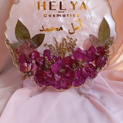 ستاند ريزن للدعايا بلمسه ورد ٢٥ سم