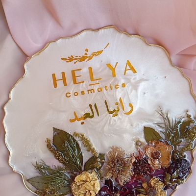 ستاند ريزن للدعايا بلمسه ورد ٢٥ سم