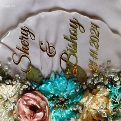 كوستر ريزن لحفظ الورد الطبيعى مقاس 20 سم