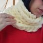 Crochet cowl fluffy 