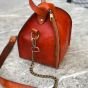 Genuine leather cross bag handmade