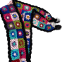 crochet motif scarf