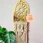 Arabesque decor with macrame