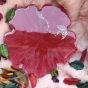 Resin coaster flower shaped 