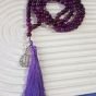 Violet necklace rosary 