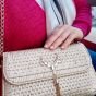 Gold chain thread bag