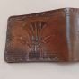  Antique Lotus Flower Genuine Leather Wallet