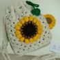 Sun flowers crochet bag 