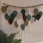 Large macrame leaves wall hanging 