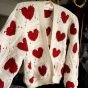 Heart Squares Cardigan