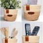 سلة تنظيم يدوية أنيقة ومتعددة الاستخدامات