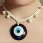Evil Eye Crochet Choker