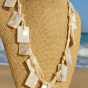 Sandy Shell Rectangle Necklace