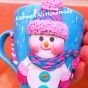 Snowman mug polymer clay