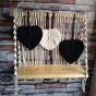 A macrame shelf 