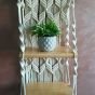 A macrame shelf 