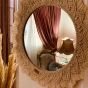 Macrame decorative mirror