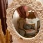 Macrame decorative mirror